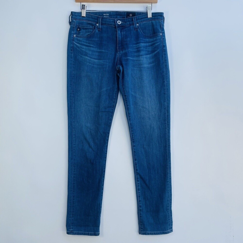 AG Adriano Goldschmied Cigarette Leg Jeans Womens 28 The Stilt Indie Grunge